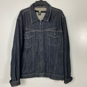 Marithe Francois Girbaud oversized denim jacket Sz L 1990s vintage